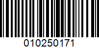 Barcode for 010250171