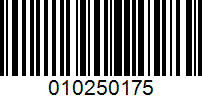 Barcode for 010250175