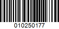 Barcode for 010250177