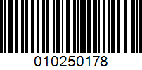 Barcode for 010250178