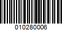 Barcode for 010280006