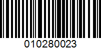 Barcode for 010280023