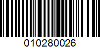 Barcode for 010280026