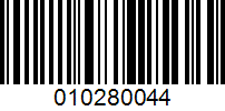 Barcode for 010280044