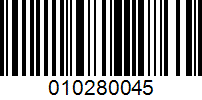 Barcode for 010280045