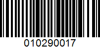 Barcode for 010290017