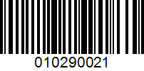 Barcode for 010290021