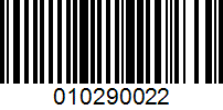 Barcode for 010290022