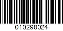 Barcode for 010290024