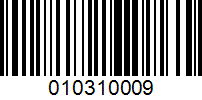 Barcode for 010310009