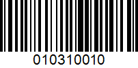 Barcode for 010310010