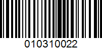 Barcode for 010310022