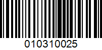 Barcode for 010310025