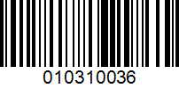 Barcode for 010310036