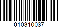 Barcode for 010310037