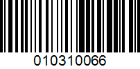 Barcode for 010310066