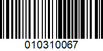 Barcode for 010310067