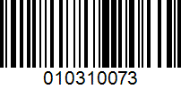 Barcode for 010310073