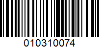 Barcode for 010310074