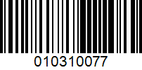 Barcode for 010310077