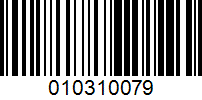 Barcode for 010310079