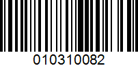 Barcode for 010310082