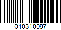 Barcode for 010310087