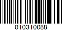 Barcode for 010310088