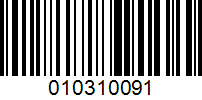 Barcode for 010310091