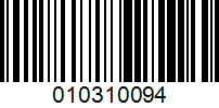 Barcode for 010310094