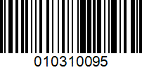 Barcode for 010310095