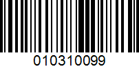 Barcode for 010310099