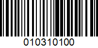 Barcode for 010310100