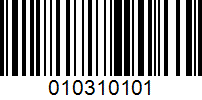 Barcode for 010310101