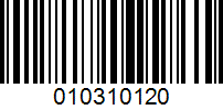 Barcode for 010310120