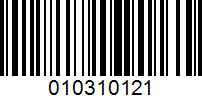Barcode for 010310121