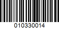 Barcode for 010330014