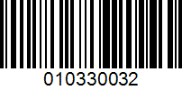 Barcode for 010330032