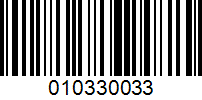 Barcode for 010330033