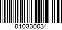 Barcode for 010330034