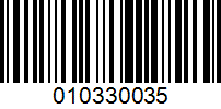 Barcode for 010330035