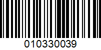 Barcode for 010330039