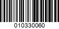 Barcode for 010330060