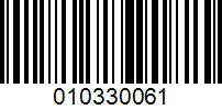 Barcode for 010330061