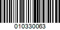 Barcode for 010330063