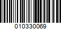 Barcode for 010330069