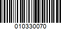 Barcode for 010330070