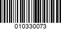 Barcode for 010330073