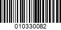 Barcode for 010330082