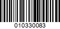 Barcode for 010330083